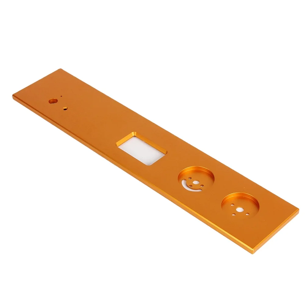 Customization OEM cnc milled aluminum faceplates for audio