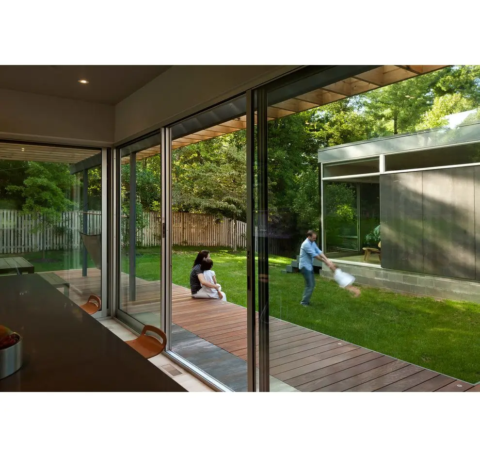 Sliding Tilt And Turn Frameless Aluminium Tempered Glass Window And Doors