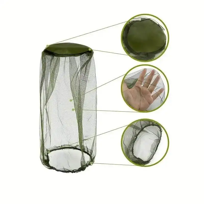 Manufacturer Summer Outdoor Cheap Anti Head Camping Hunting Protect Face Hat Mosquito Bug Bee Mesh Net Hat
