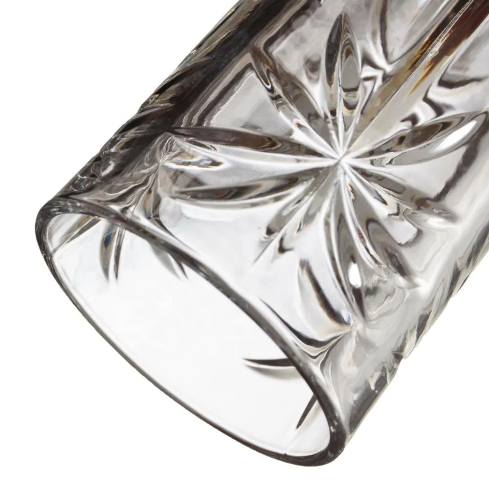 New Arrival Clear Elegant Cheap Handmade Pressed Highball Stemless Wine Glass Tumbler