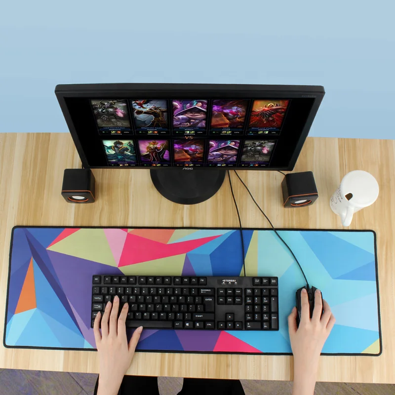 Shorcut Key Design Adobe Mousepads Shorcut Office Cartoon Gengar Mat Material Mouse Pads