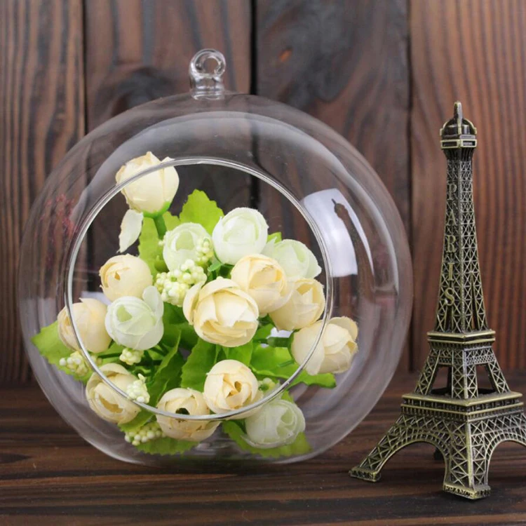 Party Suppliers Wedding Decorations DIY Promotional Decorative Hanging Open Candle Glass Ball