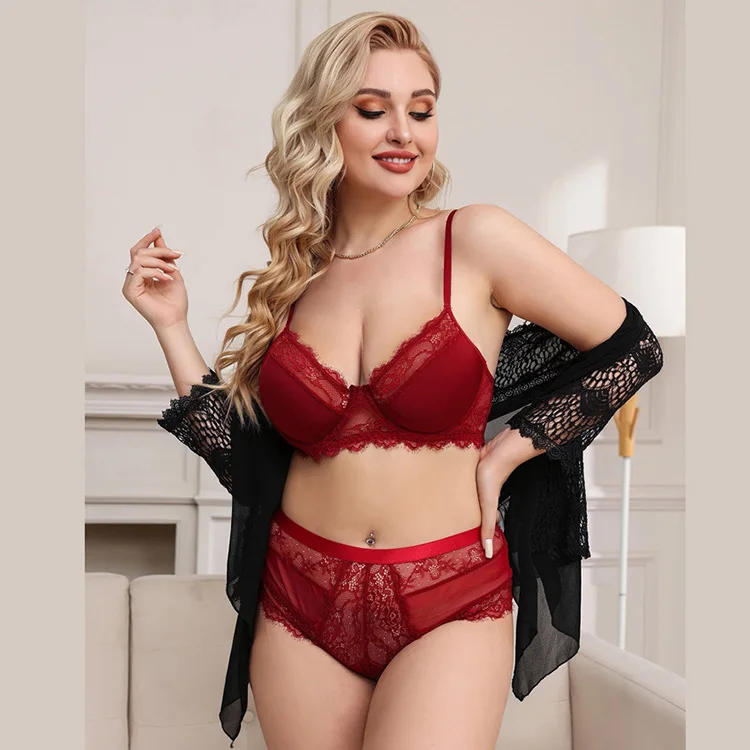 2024 Top selling products women sexy underwear plus size lingerie set