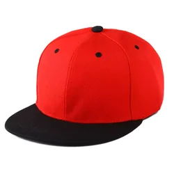 Wholesale 6panpel flat brim blank Low MOQ custom 3D embroidered logo baseball men Sport fitted gorras Snapback Hats