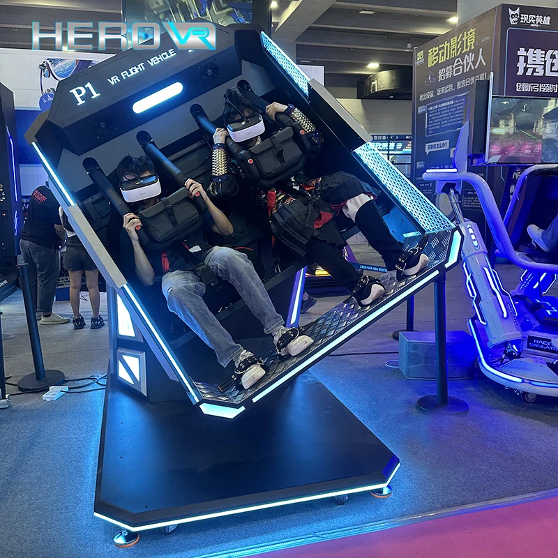 HEROVR Hot Fully Immersive Roller Coaster 360 2 Person Virtual Reality VR Machine