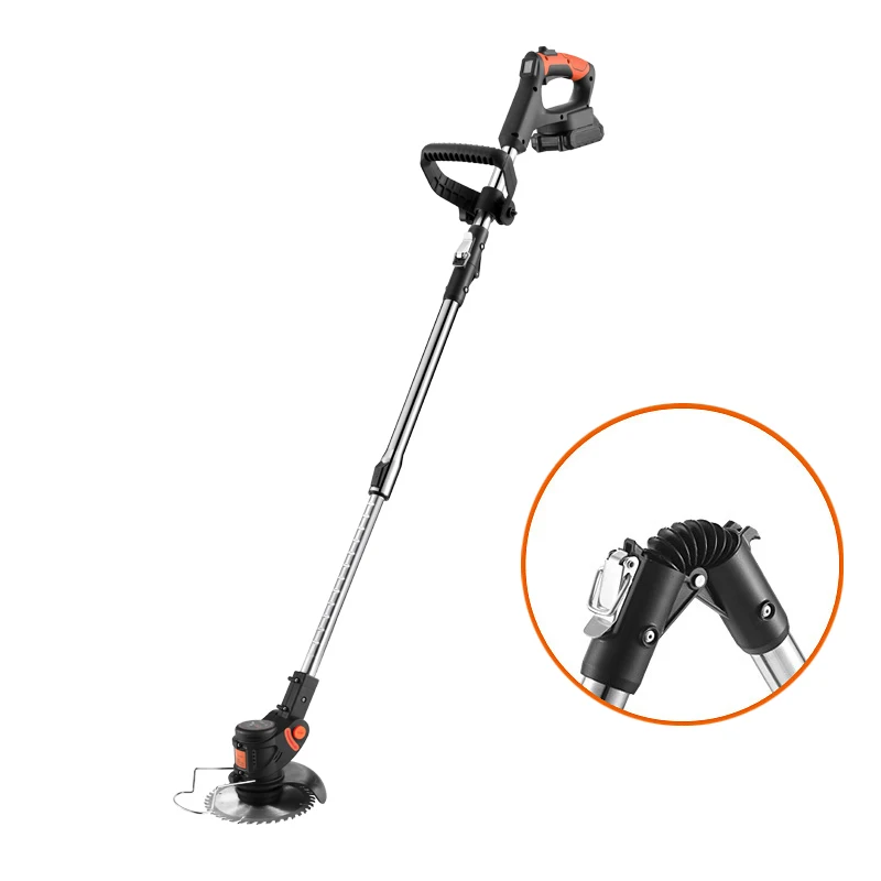 High Quality brush cutter foldable rechargeable handheld electric cordless grass cutter