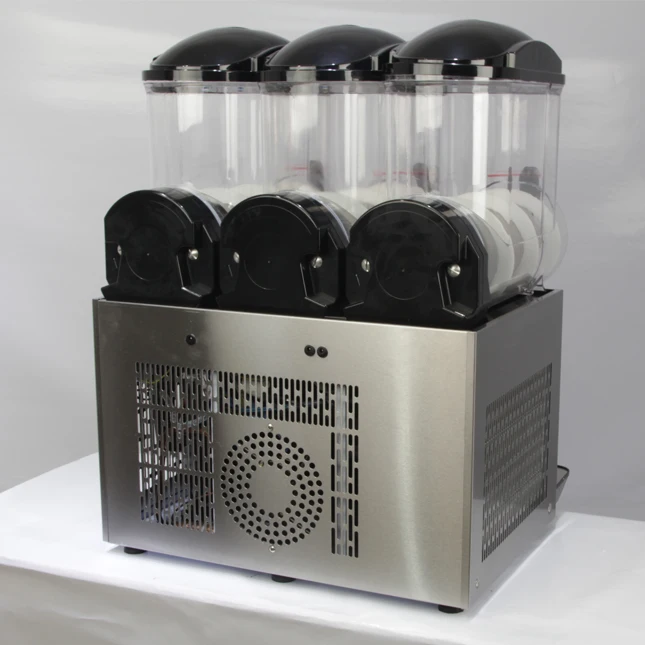 frozen drink commercial cheap  3 tanks italian granita slushy machine  for sale