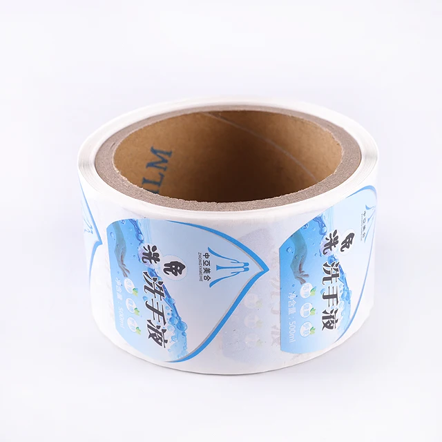 Custom Hand Sanitizer  Adhesive Label Printing Hand wash bottle Waterproof Label  sticker