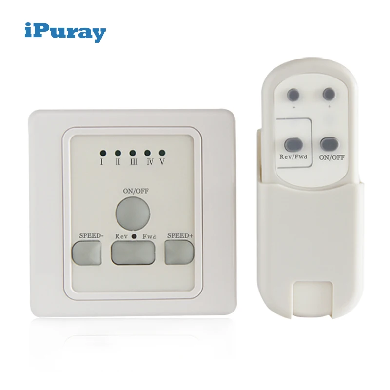 Reversible Fan Speed Switch with Remote Control