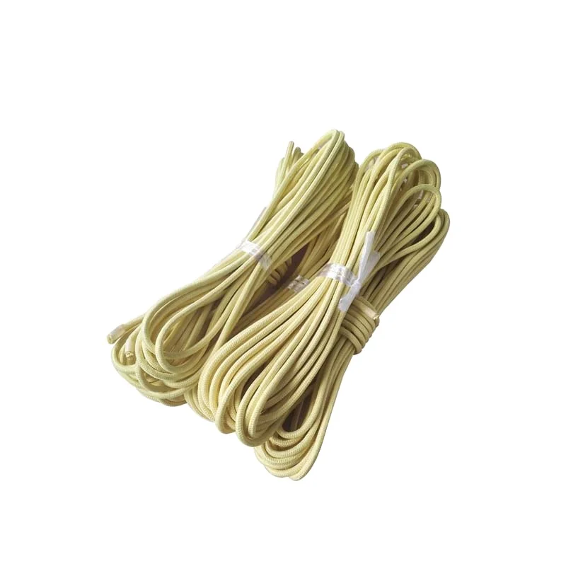 High Performance 8 Strand 8mm*220m Double Braided Aramid Rope For Heat  Resisting