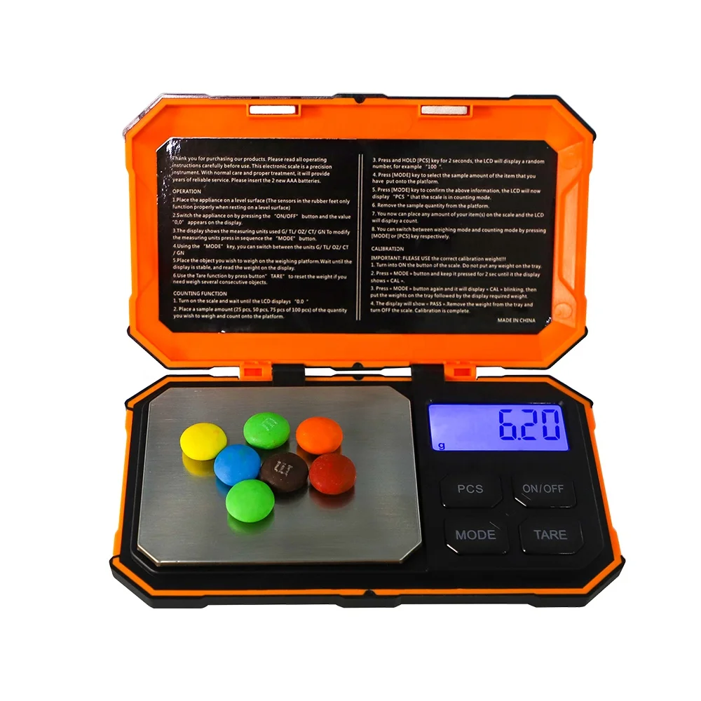 Фабрика Новые ручной 0,01 г Высокая точность цифровой мини грамм электронный ювелирные карманные весы