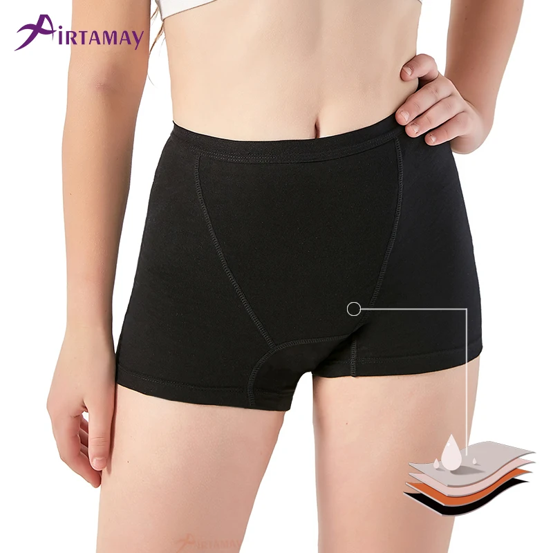 4 слоя \ coton culotte periodique Men... adolescente/многоразовые гигиенические трусики менструальные шорты периода
