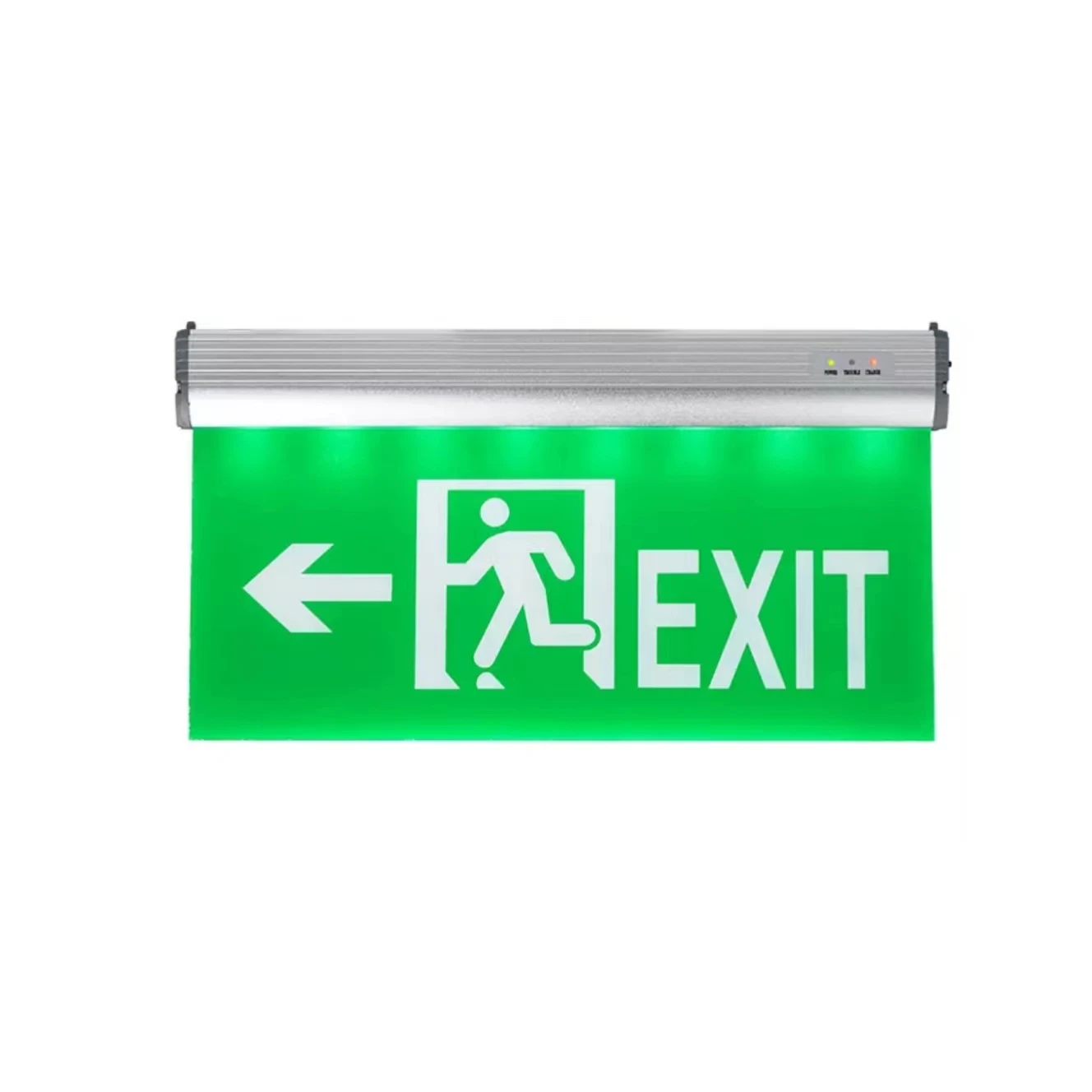 Hanging Mounted Rechargeable Double Sided Acrylic Emergency Led Exit Signs Board Light Emergency Lamp