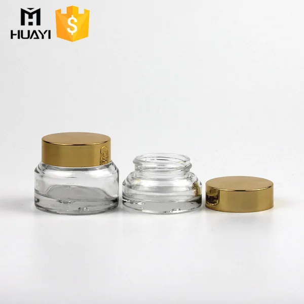 15ml 25ml glass cosmetic  cream jar