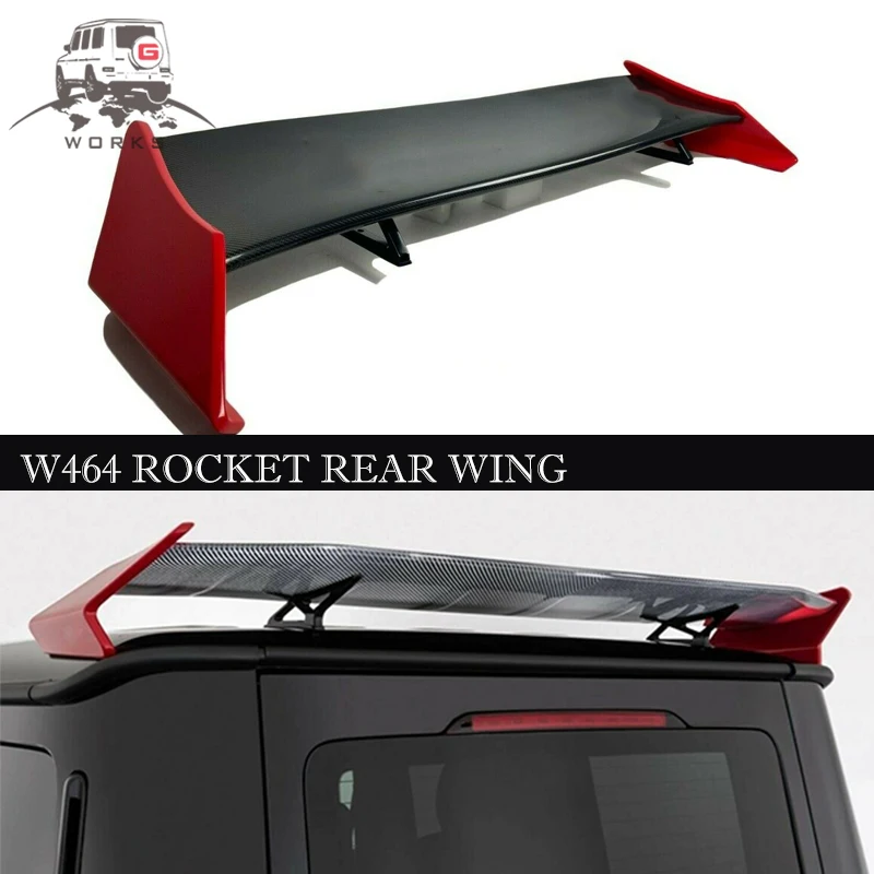 Сухой УГЛЕРОДНЫЙ спойлер W464 для крыши заднего крыла Rocket Edition W463A G63 G900 задние Спойлеры G-Wagon G500