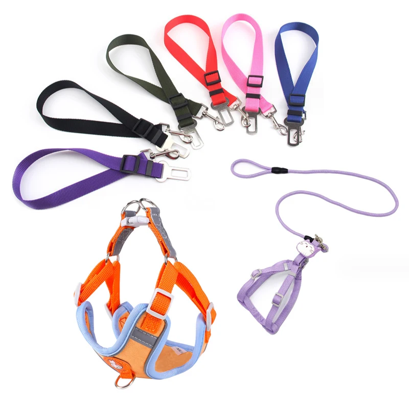 3m Promotional price nylon, reflective supplies rope on dog necklaces leashes pet leashes for dog/