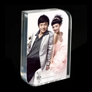 5x7 inch Clear  Acrylic Picture Frame Acrylic Magnetic Block Photo Frame