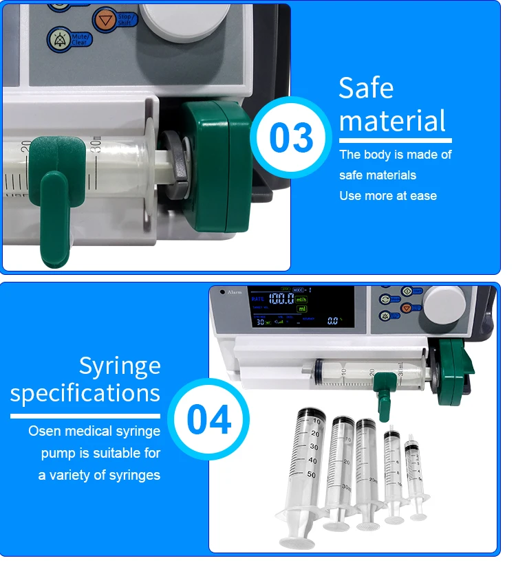 5.11.14 Cheap medical veterinary syringe pumps remote control syringe pump for hospital icu vet electric syringe pump