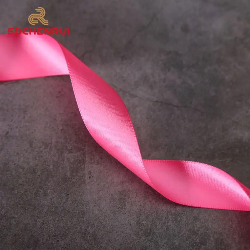 Factory Wholesale 3mm 6mm 9mm 25mm Satin Ribbon High Quality 100%  Polyester Gift Packing Satin Ribbon