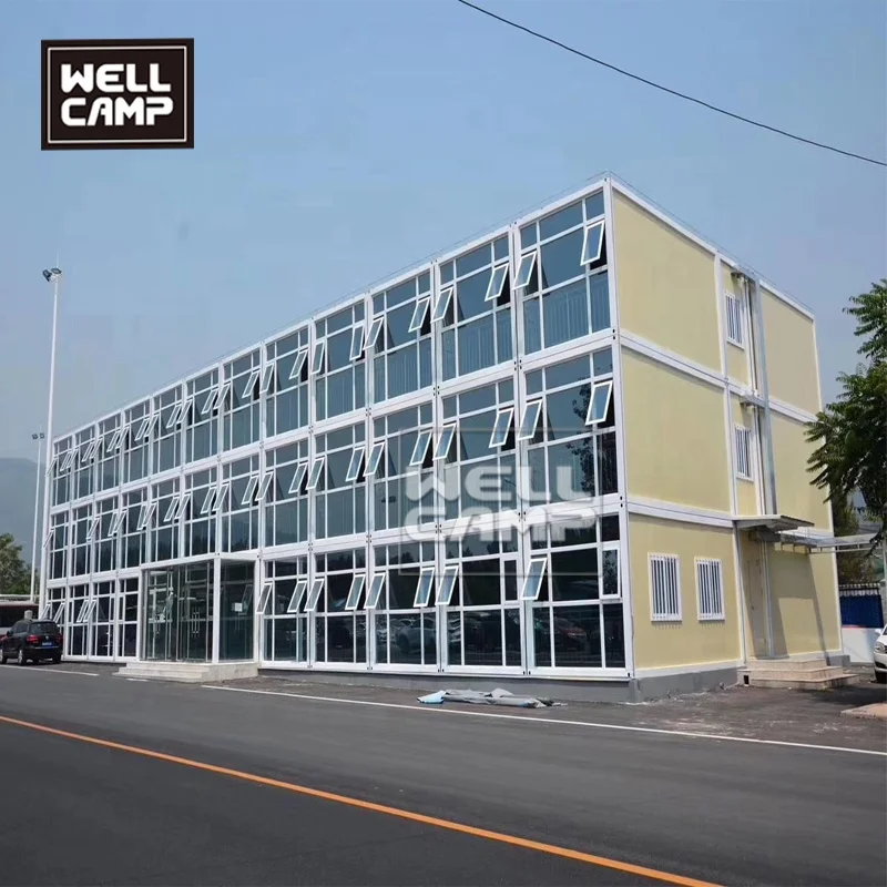 Сэндвич-панель со стальной конструкцией контейнерный дом двухкомнатный с защитой от землетрясения в ванной модульный сборный комплект