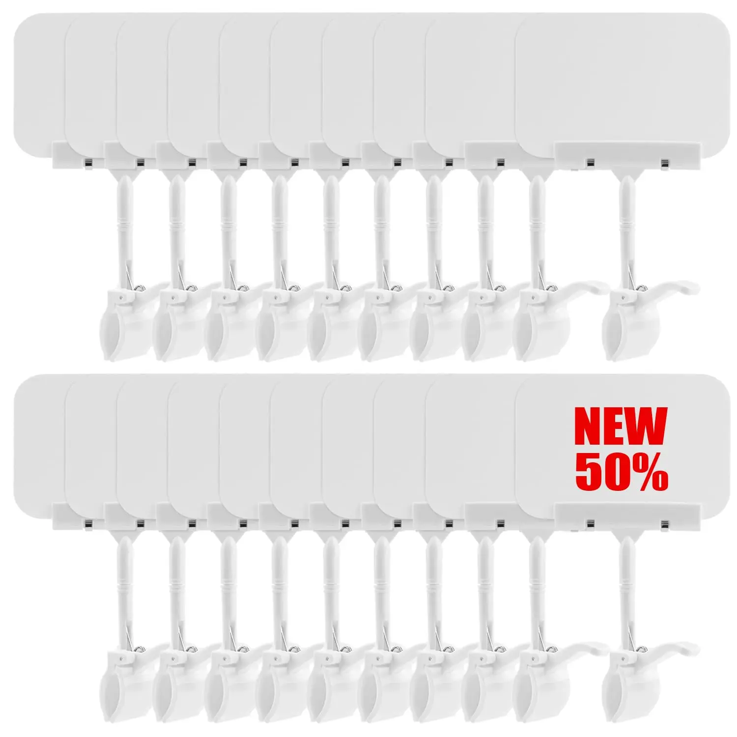 Supermarket Plastic Small Pop Double Sided Advertising Clip Price Tag Label Sign Holder Display Clips