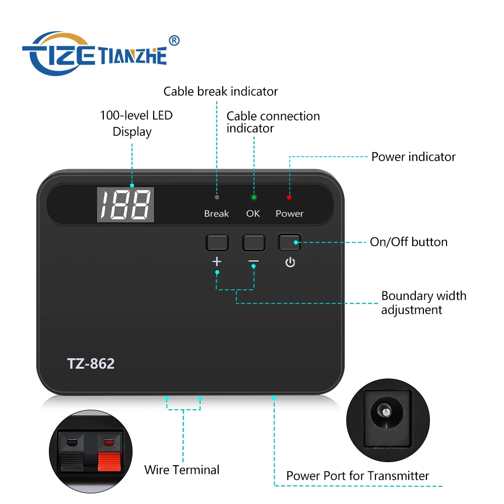 Electric Wired Rechargeable Dog Fence Upgraded Indoor Outdoor Pet Containment System