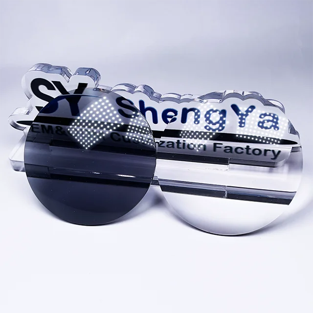 Photochromic Lens Photochromic Photo Grey Ophthalmic Lenses China Manufacturer Hot Sale 1.56 Resin Clear Uc CR39  Hc Grey/brown
