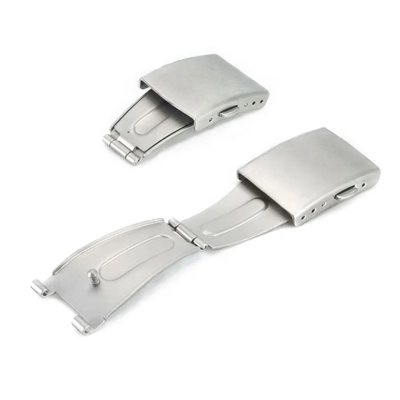Customized 18mm Watch Folding Clasp Stainless Steel Strap Buckles China Manufacturer Watch Band Butterfly Deployment Clasp