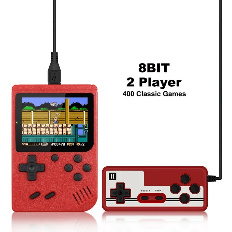 hot sell Retro Portable Mini Handheld Video Game Console 8-Bit 3.0 Inch Color LCD Kids Color Game Player Built-in 400 games