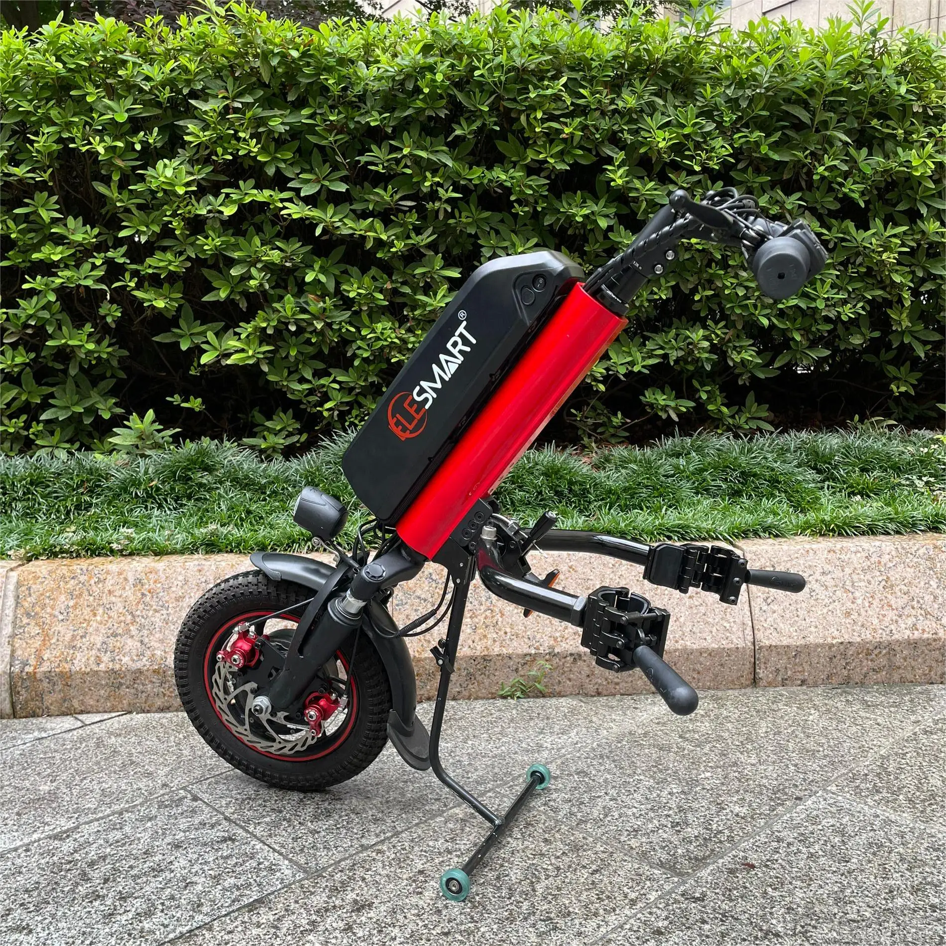 Elesmart Newest12inch high efficiency 500w electric wheelchair handcycle