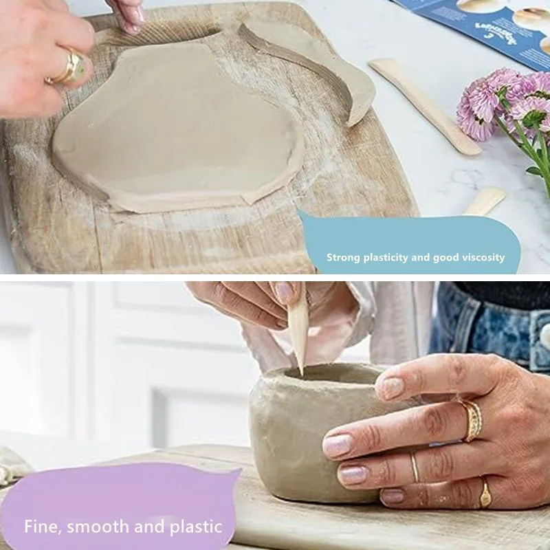 DIY 500g Air Dry Playdough Polymer Clay Air Hardening Modeling Ceramic Clay Toy