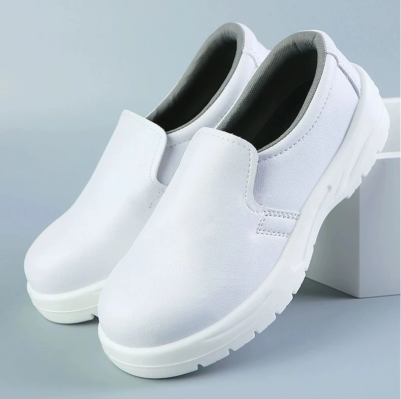 Cleanroom ESD Antistatic White Steel Toe Breathable Safety Shoe ESD Anti-static Shoes