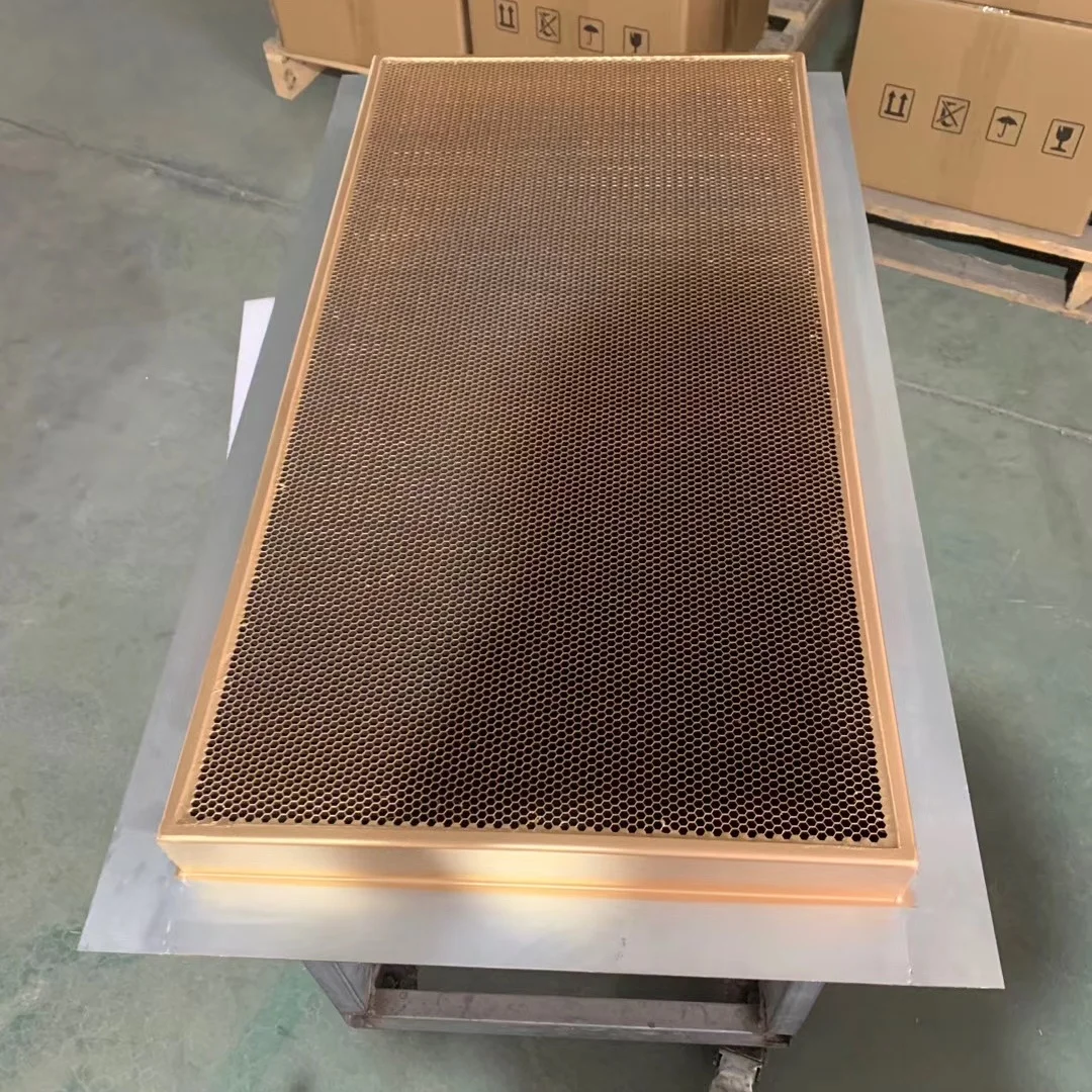 Сотовые вентиляционные панели из нержавеющей стали для экранирования электромагнитной магнитолы EMI