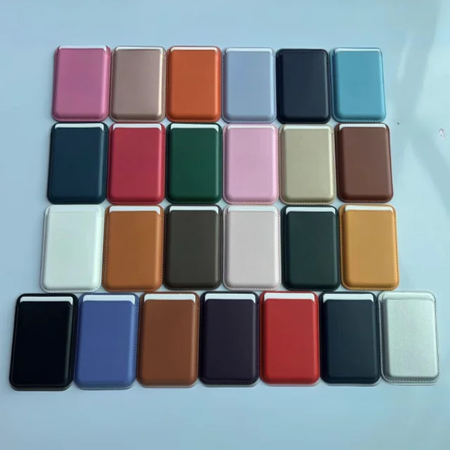 New Arrival Magnetic Wireless Wallet for iPhone 12 11 13 14 15 16 Leather Card Holder Accessories with Various Colors