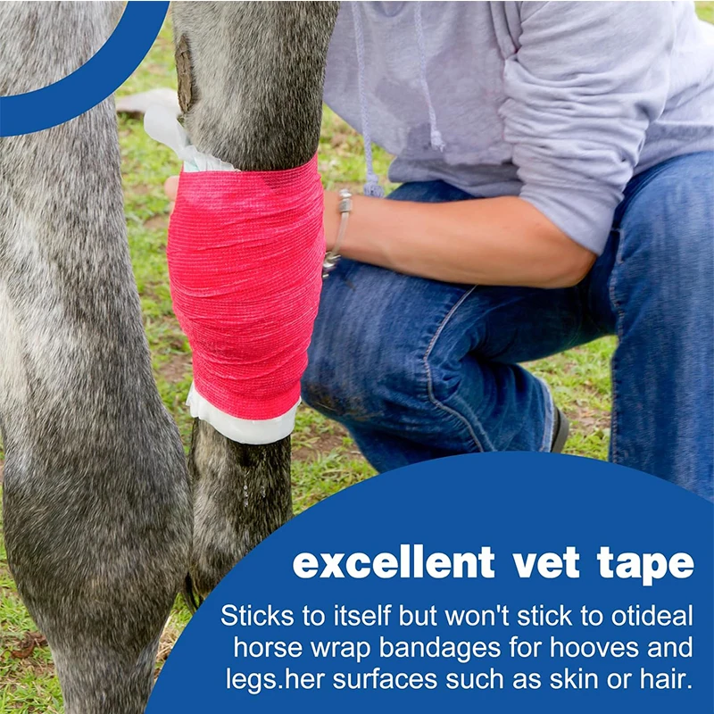 Hot sale Non-Woven Self Adhesive Vet Wrap Self-adhesive cohesive elastic bandage for Sports and Medical