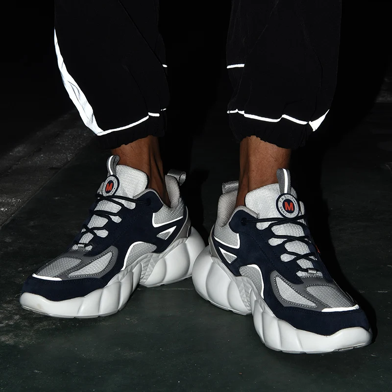 
Chaussure Sport Homme Mens Chunky Sneakers Light Weight Light Reflective High Fashion Christmas Style Hotsale for Mens Shoes 