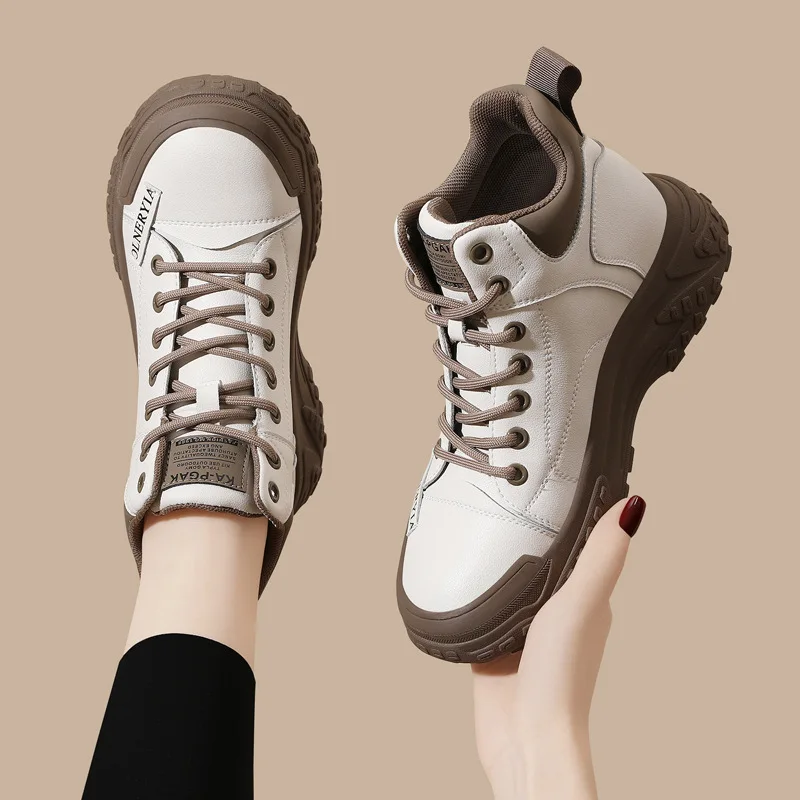 Wholesale High Quality Fashion Women Martin Boots Double Cowhide Warm Outdoor Boots High Top Casual Martin Boots