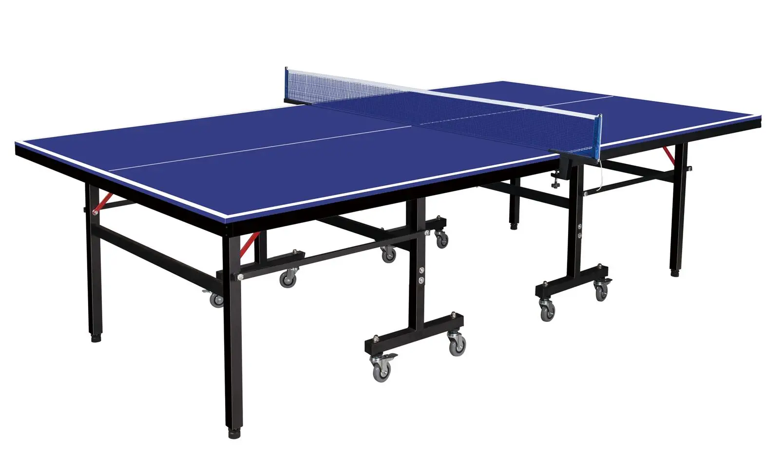 Extremely Durable Outdoor Table Tennis Table, Blue Player Equipment Set
