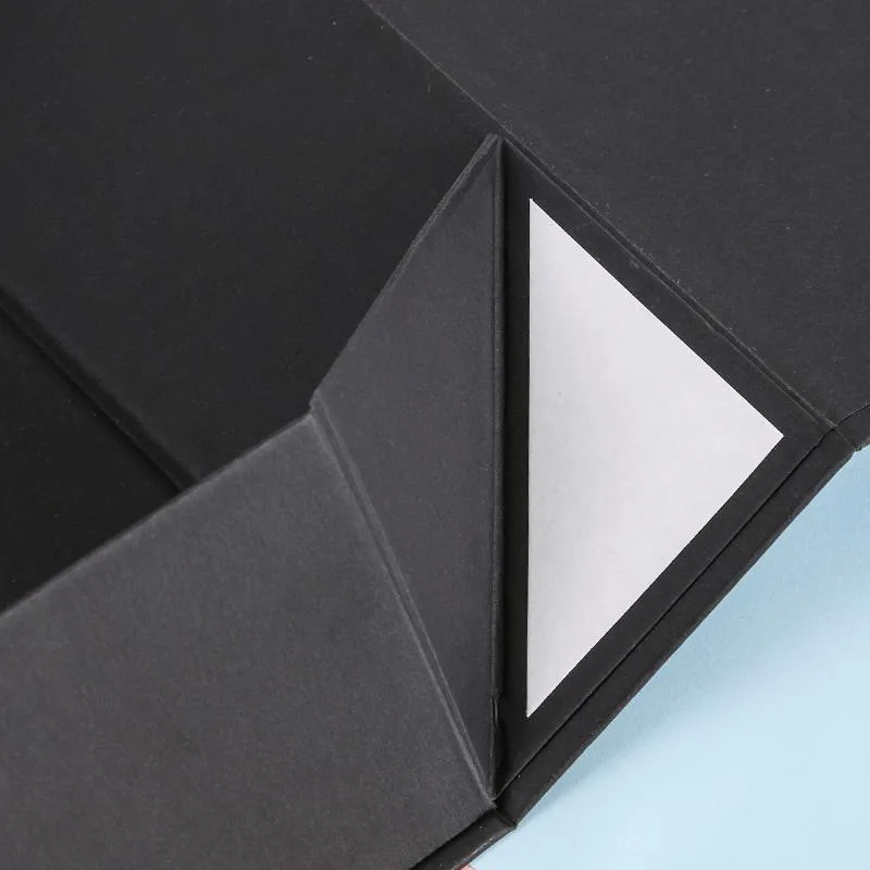 Luxury Gift Custom Mystery Sneaker Shoe Candle Storage Delivery Black Paper Cardboard Magnetic Folding Flat Rigid Packaging Box