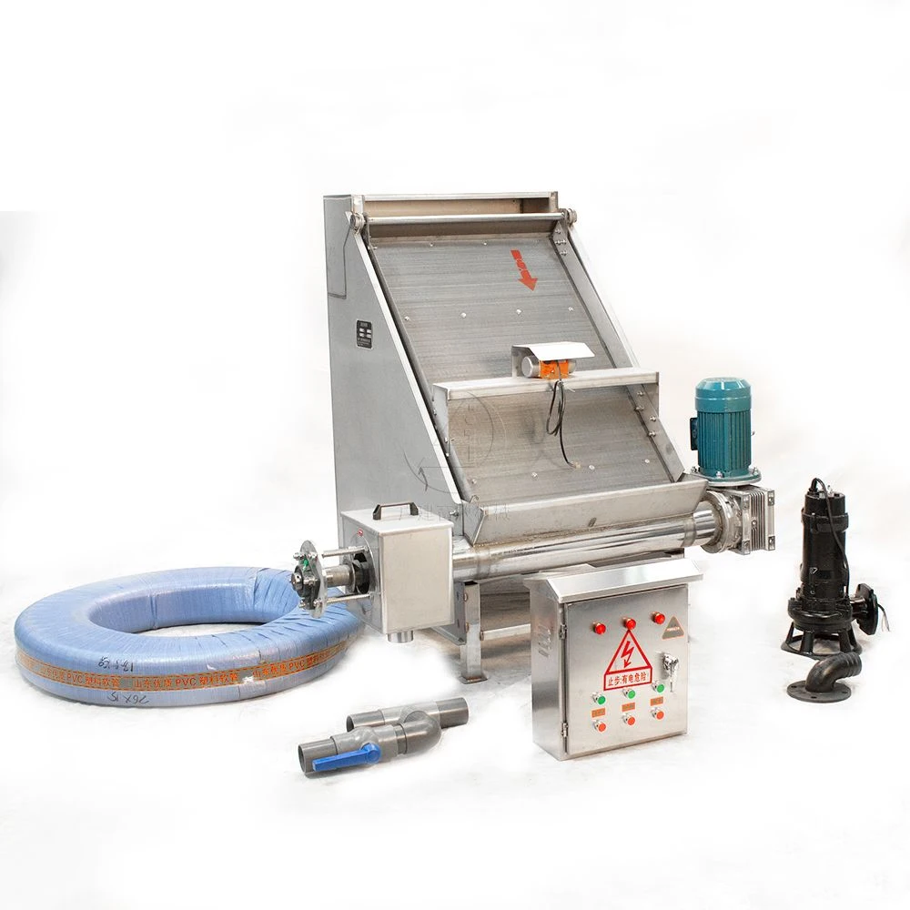 2021 сельскохозяйственный сепаратор для навоза коровий навоз машина для обезвоживания навоза Наклонный экран сепаратор для твердых жидкостей