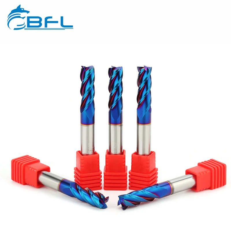BFL Naco End Mill 4 Flutes Coated Flat End Mill tungsten steel end milling cutter tool