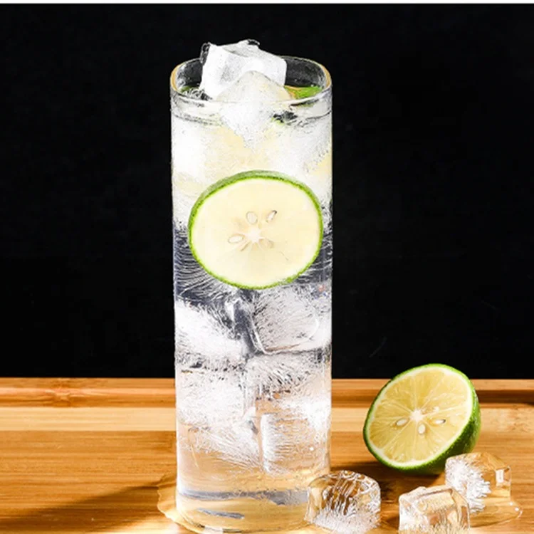 Creative Square Transparent Glass Milk Cup Water Coffee Drinking Cup