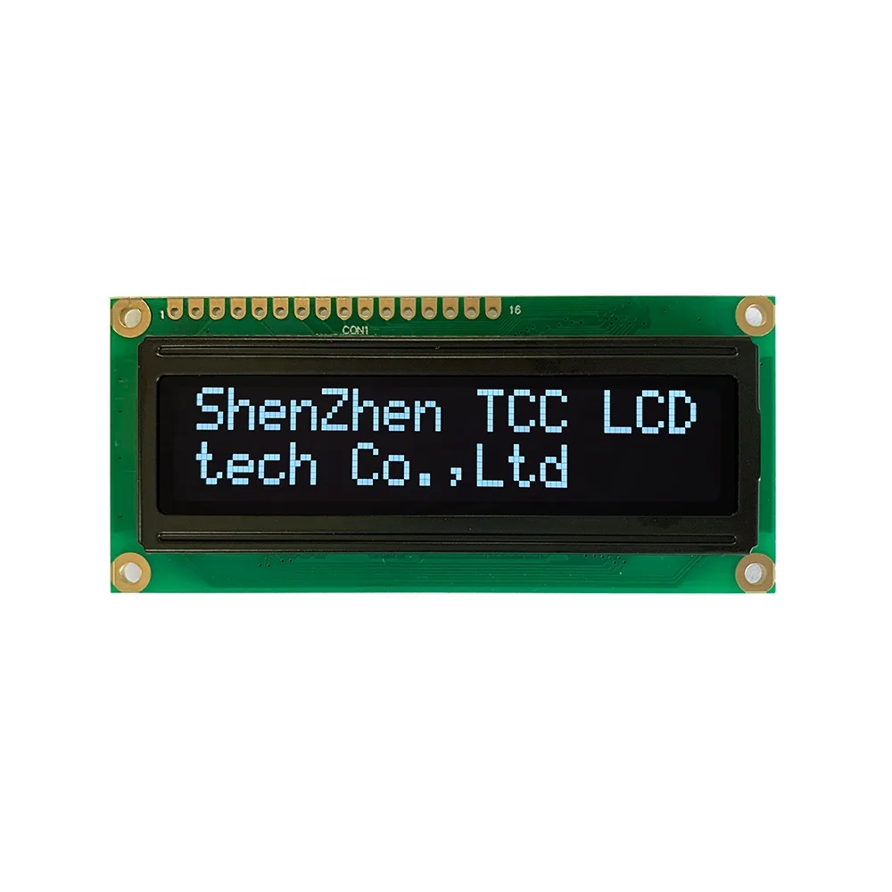 RoHS square Winstar 1602 oled screen Parallel or serial MPU interface 16x2 character oled display