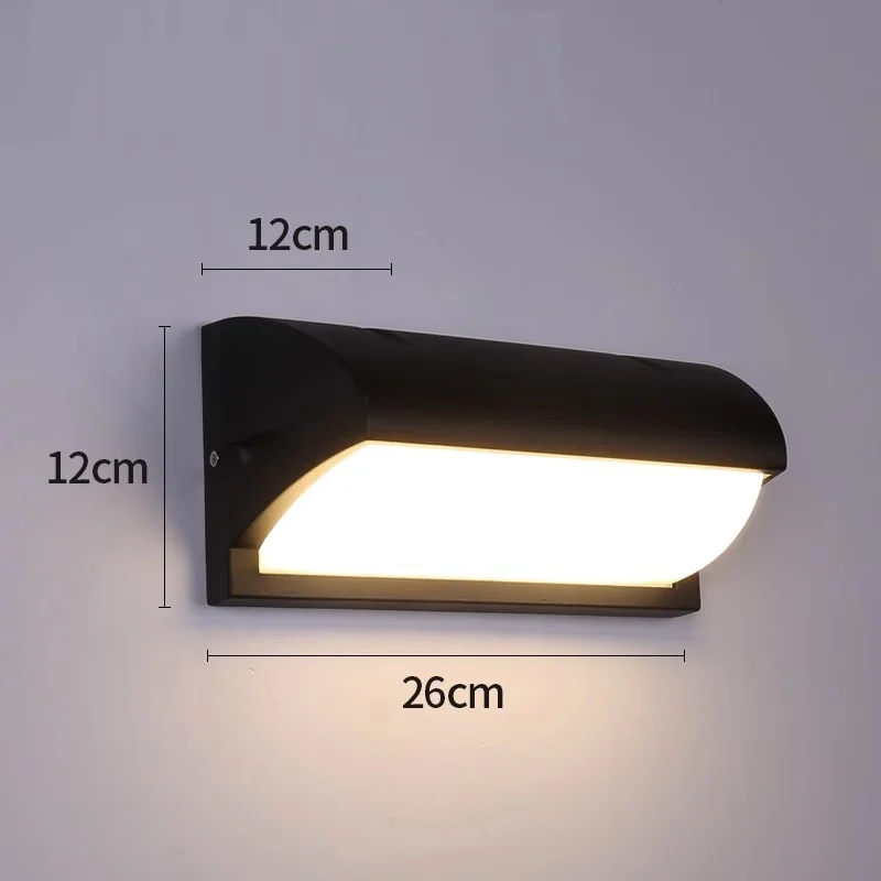 Modern Energy Saving Led Outdoor Wall Mounted Lighting 12V Wall Lamp Light Fixtures Wall Mount ip65 Led Garden Light