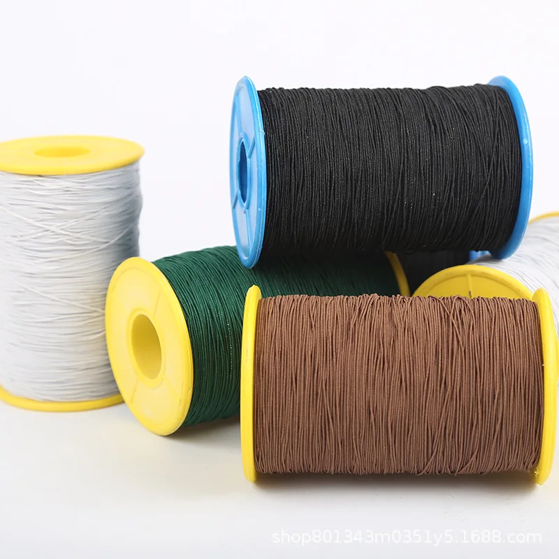 wholesale superfine 0.5mm polyester elastic cord/ sewing elastic thread with different colors
