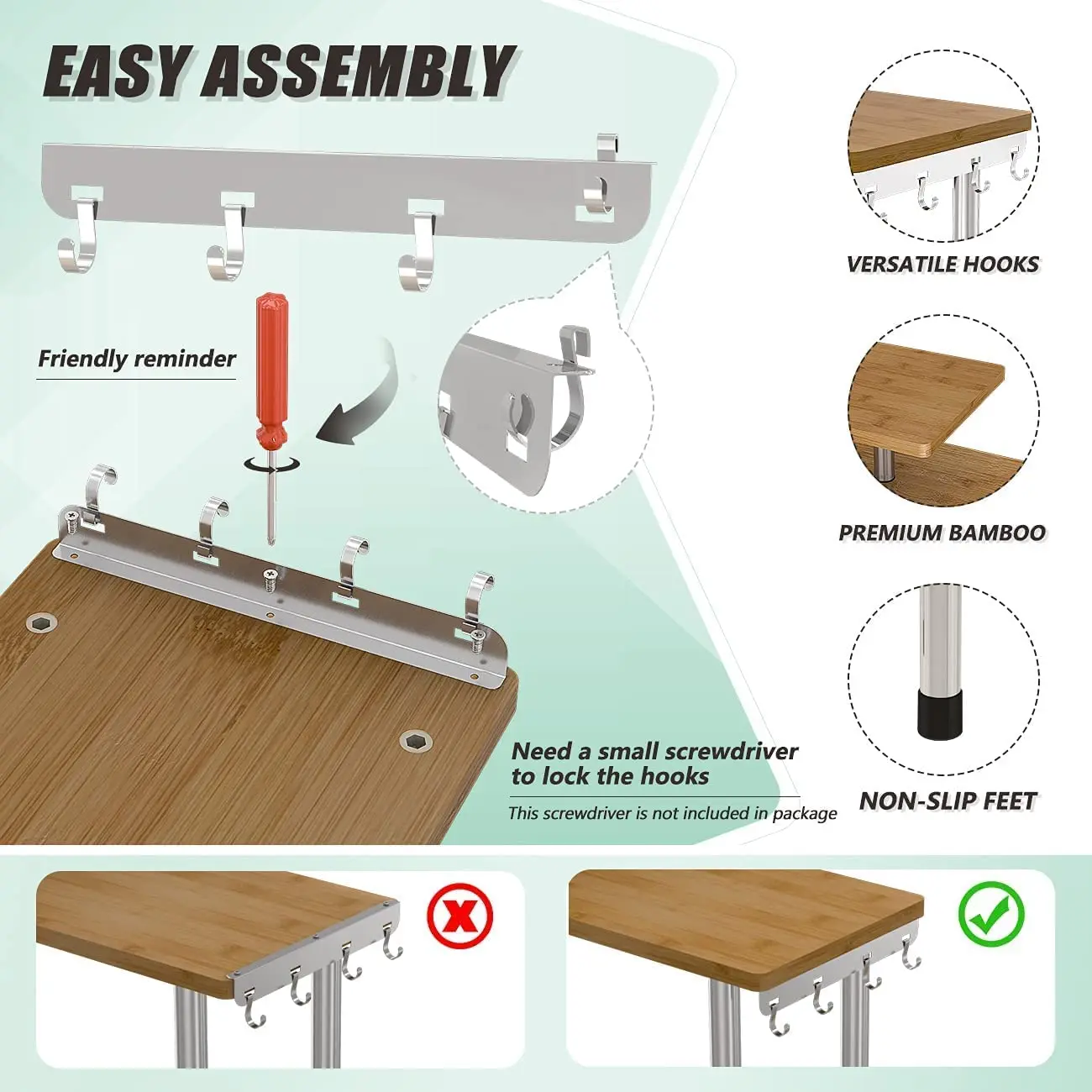 Brown Adjustable Storage Rack Bamboo 3 Tier Spice Rack Makeup Organizer Bookshelf Bathroom Counter Organizer Corner Shelf