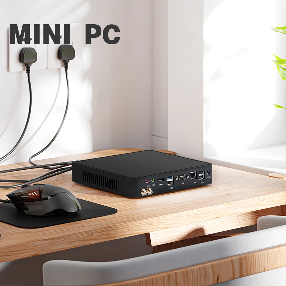 8USB industrial linux itx fanless 12th gen core i3 i5 i9 i7 gaming computer mini pc