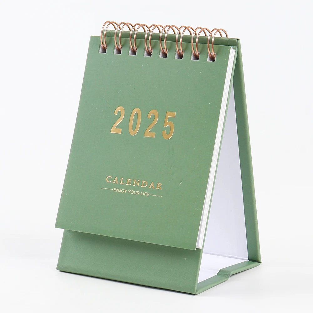 2025 Desktop Month Calendar Decorative Desktop Calendar 2025 Mini Calendar With Pocket And Sticky Note Custom Printing Service