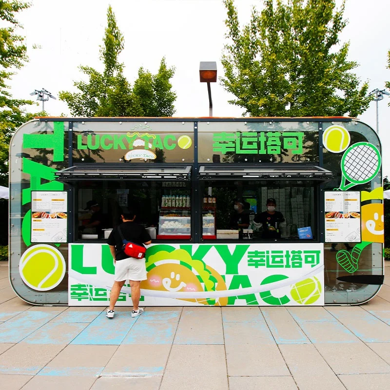 Простая в настройке модульная Коробочная палатка для коммерческих мероприятий закусочных