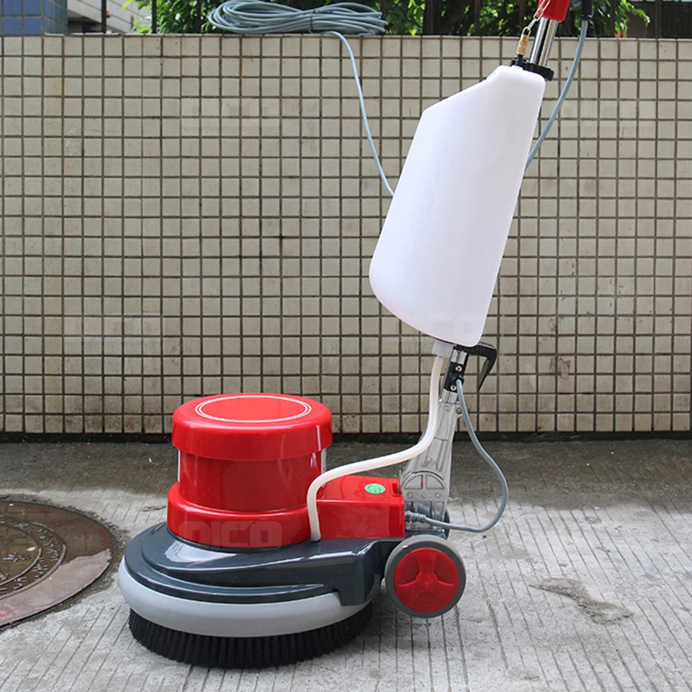 commercial automatic battery powered push-type ceramic tile floor cleaning machine scrubber